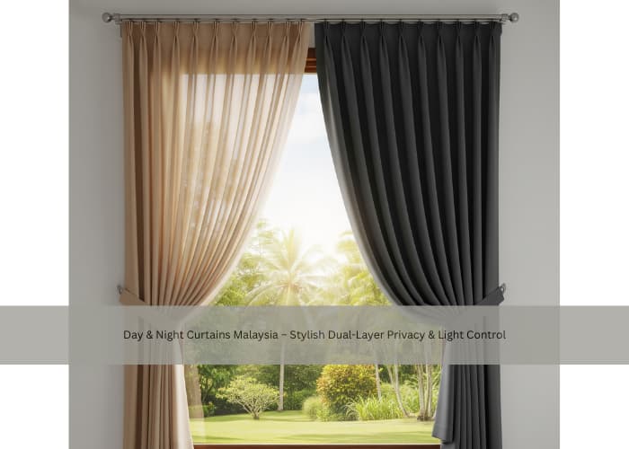 Day & Night Curtains Malaysia – Stylish Dual-Layer Privacy & Light Control